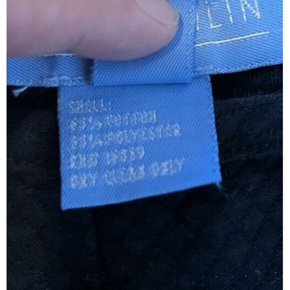 J McLaughlin Navy Blue Bee Print Textured Trousers Size 6 - Picture 4 of 7